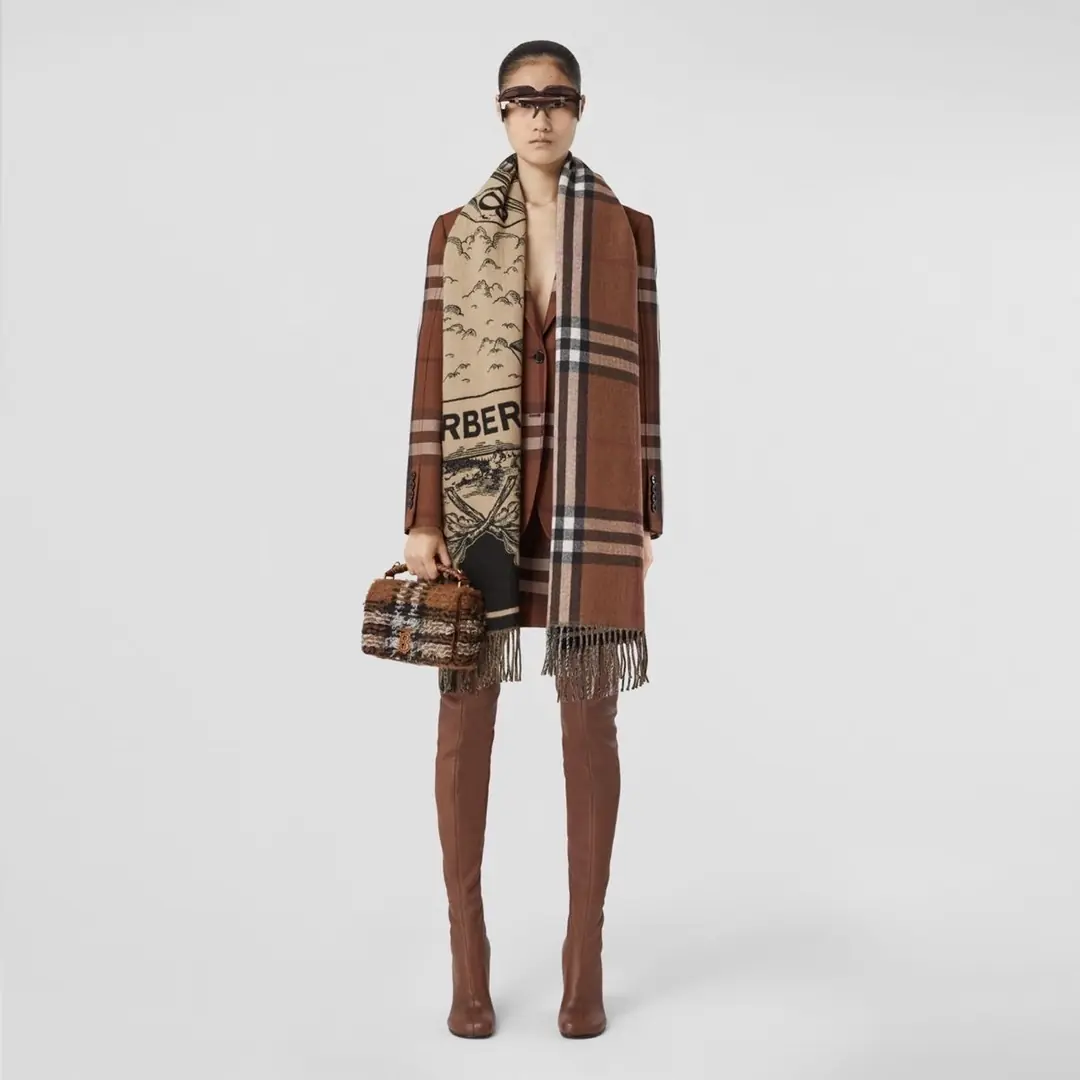 Burberry Reversible Knight Scarf