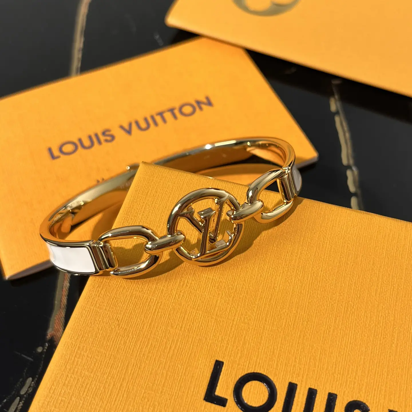 LV Monogram Enamel Bracelet